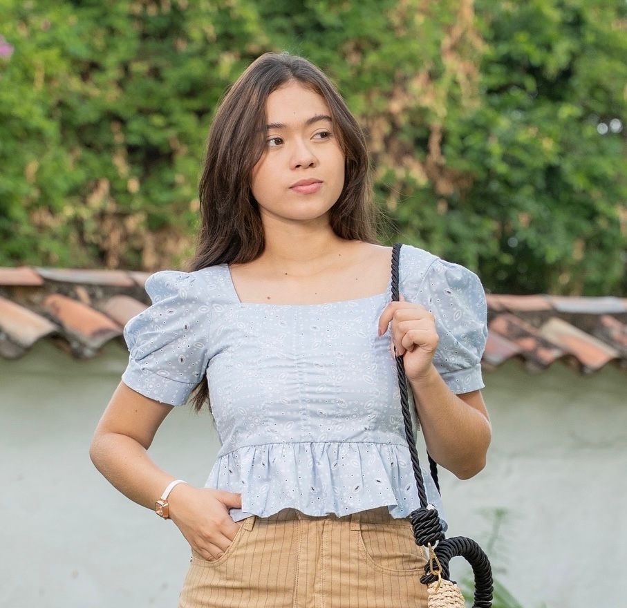 BLUSA MIEL AZUL