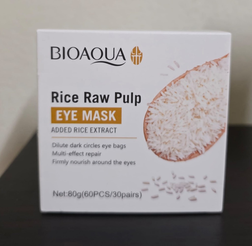 BIOAQUA mascarilla ojos arroz