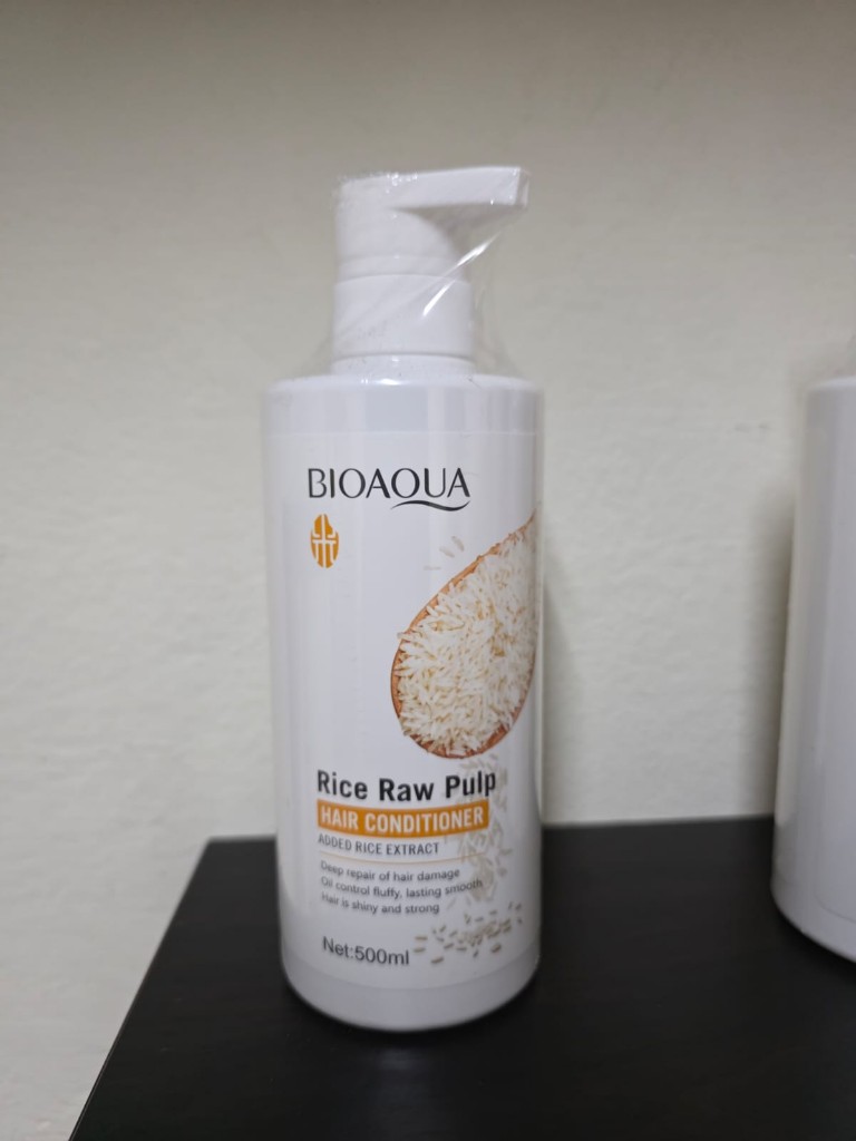 BIOAQUA acondicionador Rice Raw Pulp