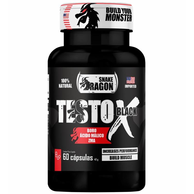 Testo X  Black 60 Cápsulas Snake Dragon