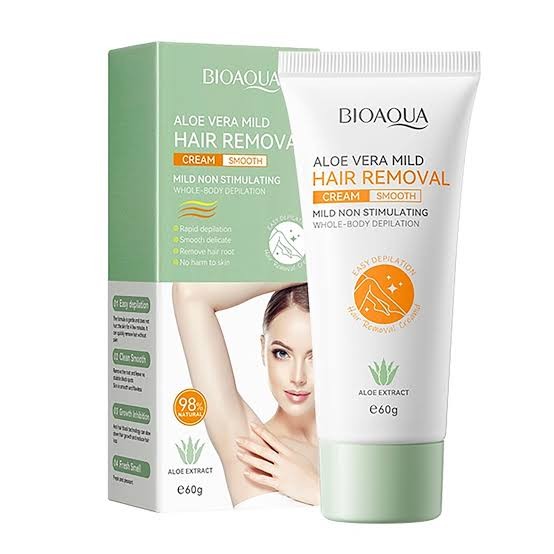 BIOAQUA Aloe Vera Crema Depiladora Suave 2.12 oz