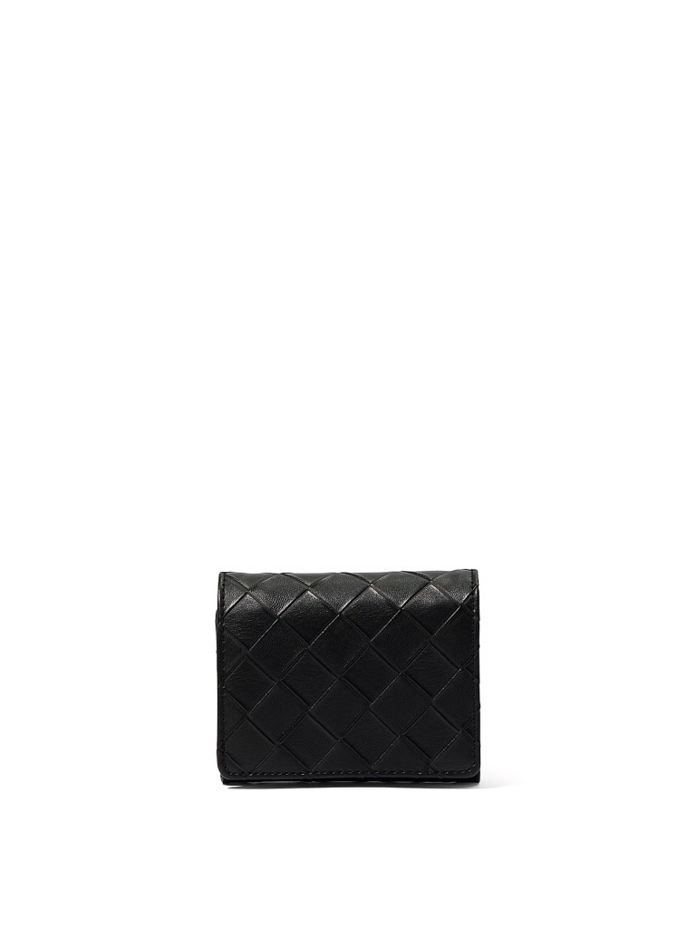 Cartera con solapa pequeña Negro
