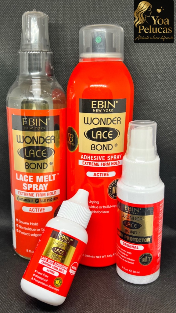 EBIN Wonder Lace Bond spray adhesivo rojo