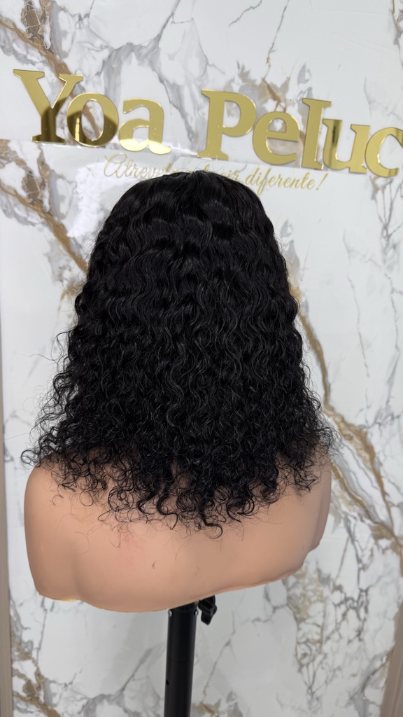 Oferta ❗️Peluca rizada negra 14 pulgadas