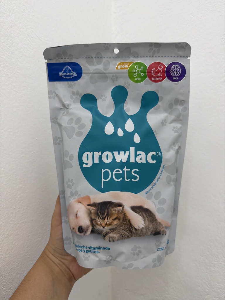 GROWLAC PETS (Sustituto de leche vitaminado para perros y gatos)