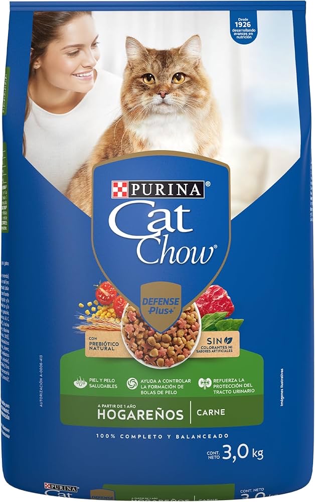 Purina Cat Chow Hogareños Carne 1kg