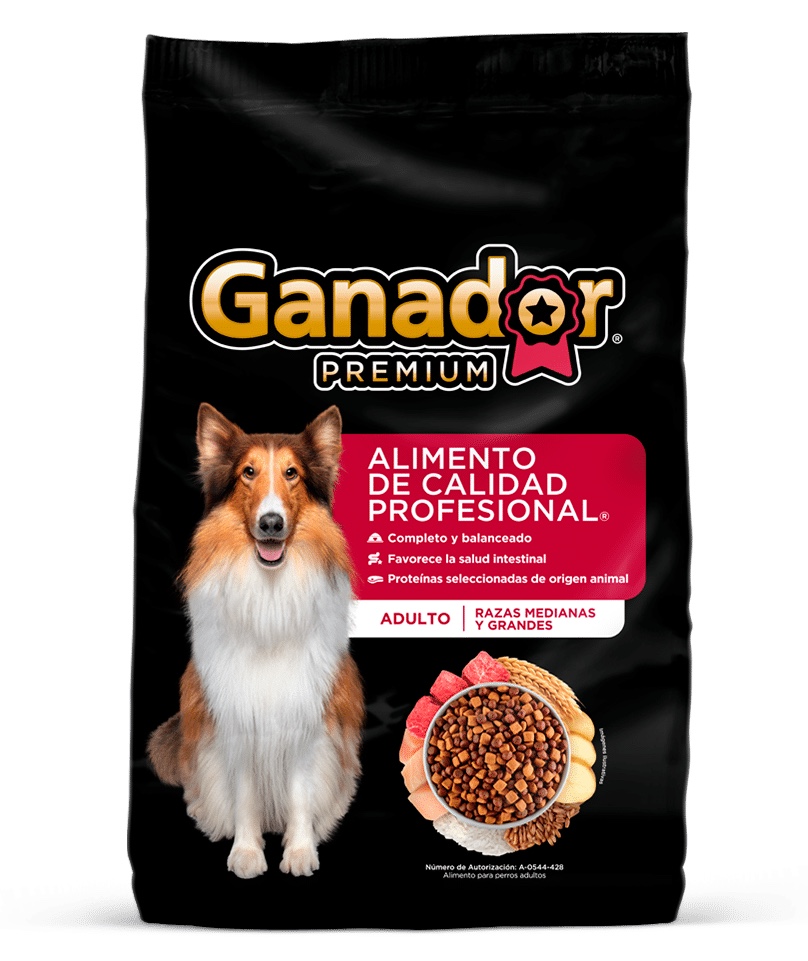 Ganador Premium adulto razas medianas y grandes (1kg)