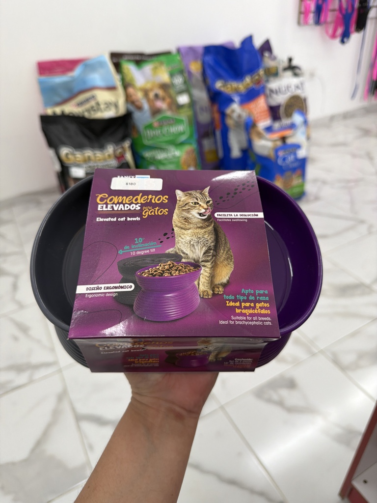 Comederos elevados para gatos (2piezas)