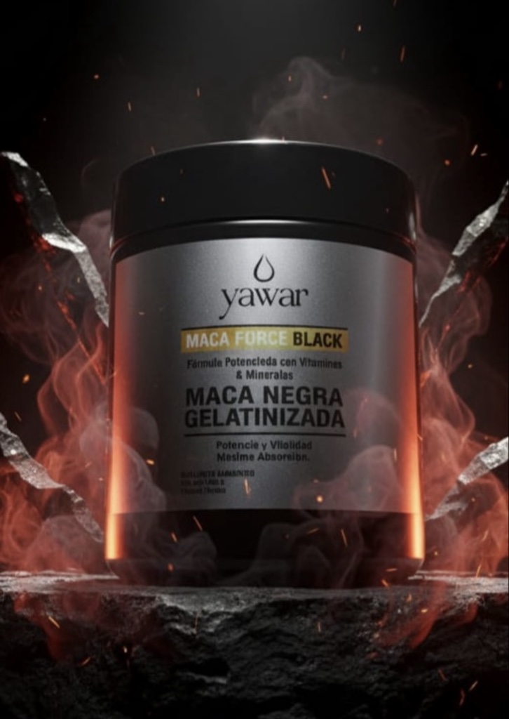 Maca negra gelatinizada