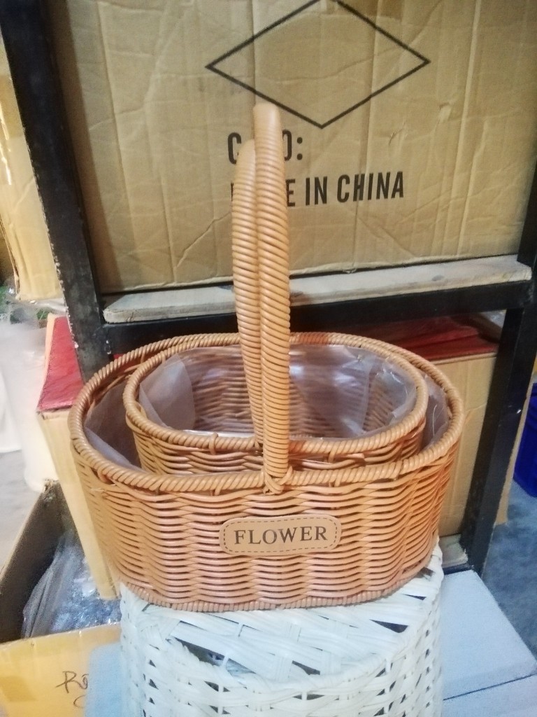 Cestos FLOWER marron