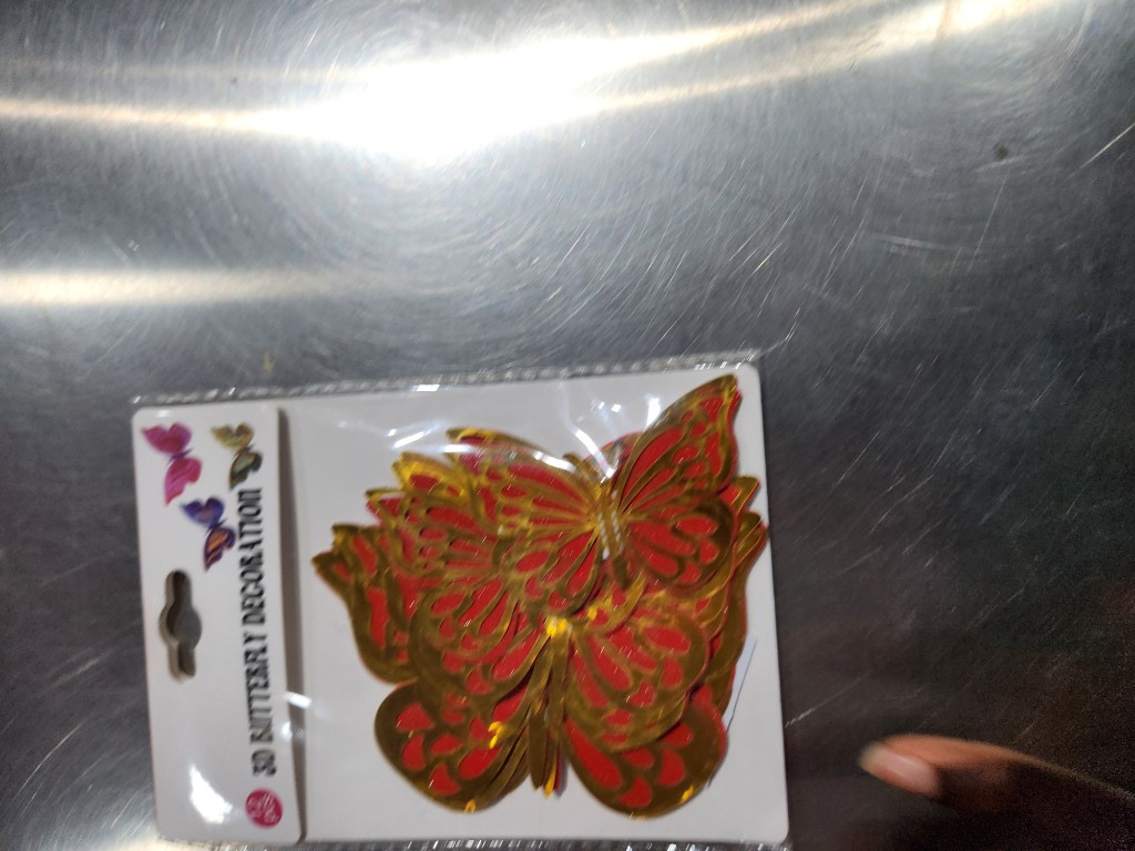 834-Borboleta bonita vermelha