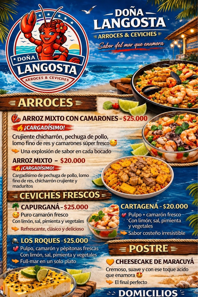 Arroz mixto con langosta