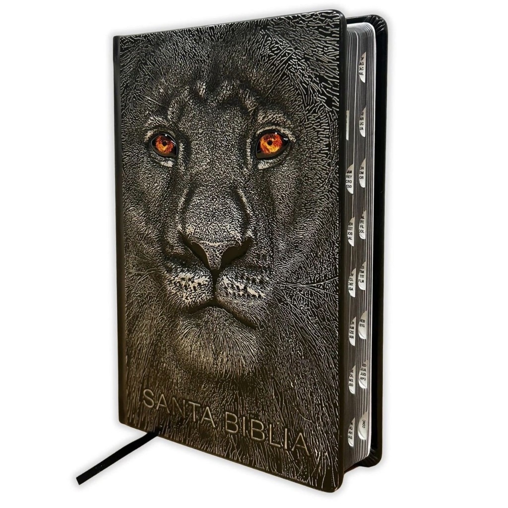 Biblia  León de Judá en Alto Relieve con Índice
Edición Especial gris