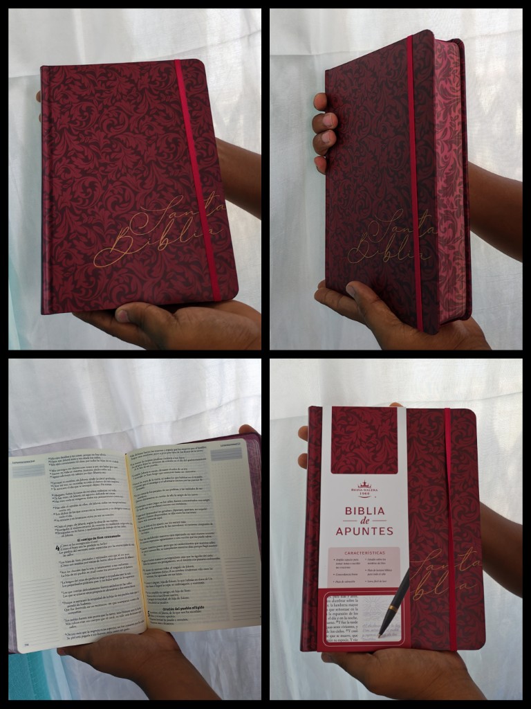 Biblia  RVR1960 APUNTES ROSADA FLORES 
Tapa Dura - Vino