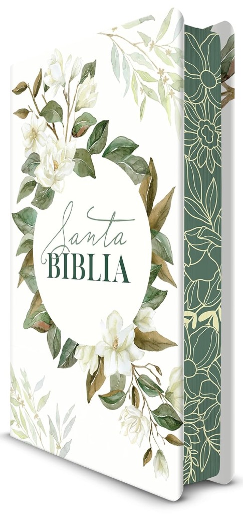Biblia Letra Grande RVR 1960 - Flores Blancas