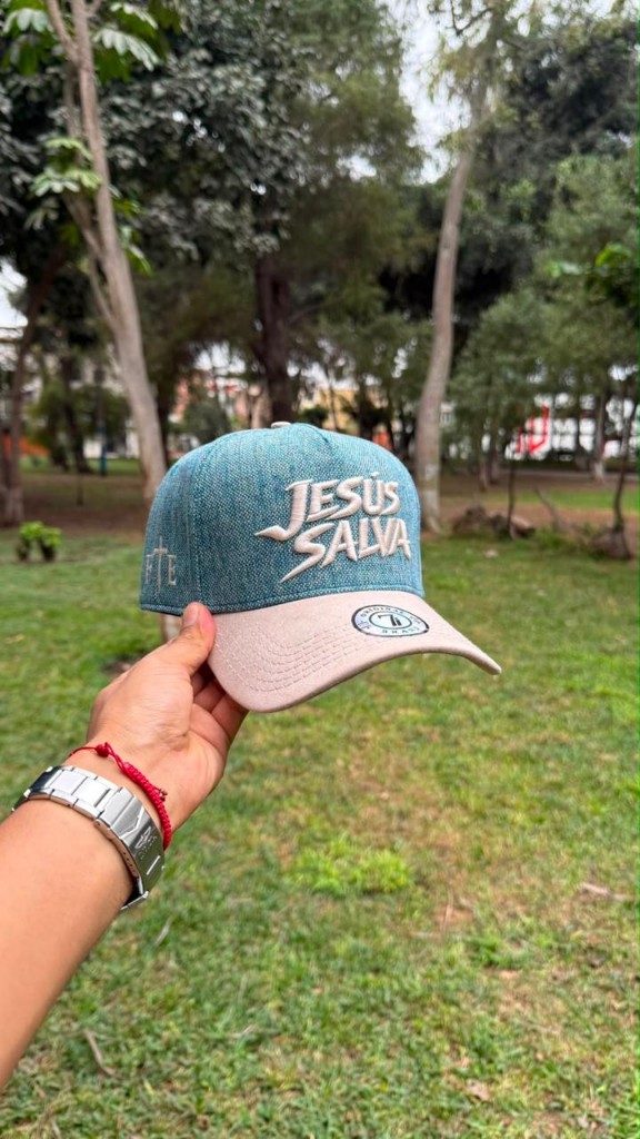 Gorra Jesus Salva azul