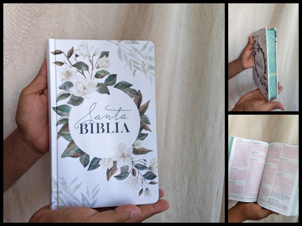 Biblia RVR 1960 Letra Grande - Flores Blancas