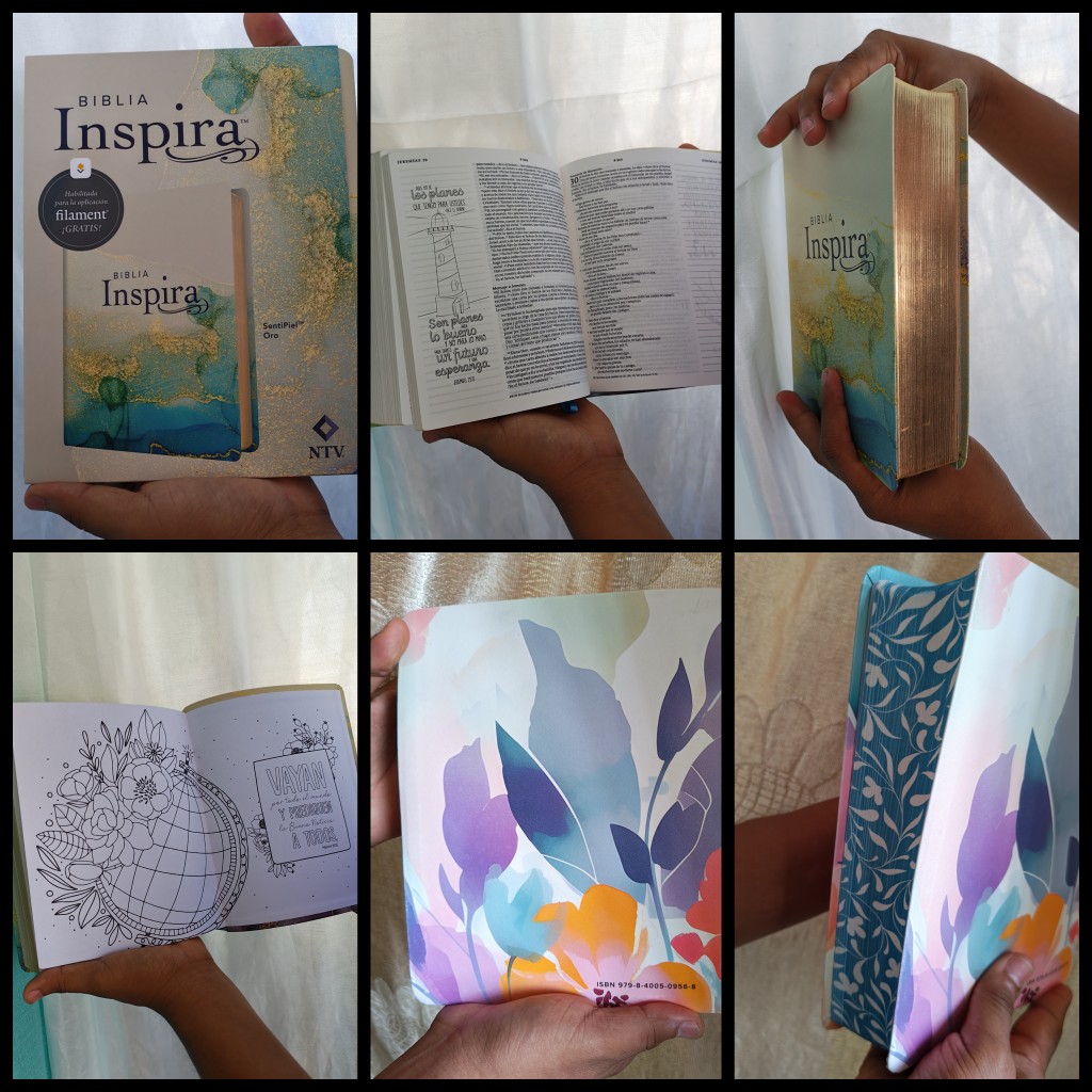 Biblia Inspira NTV con Filament SentiPiel Oro