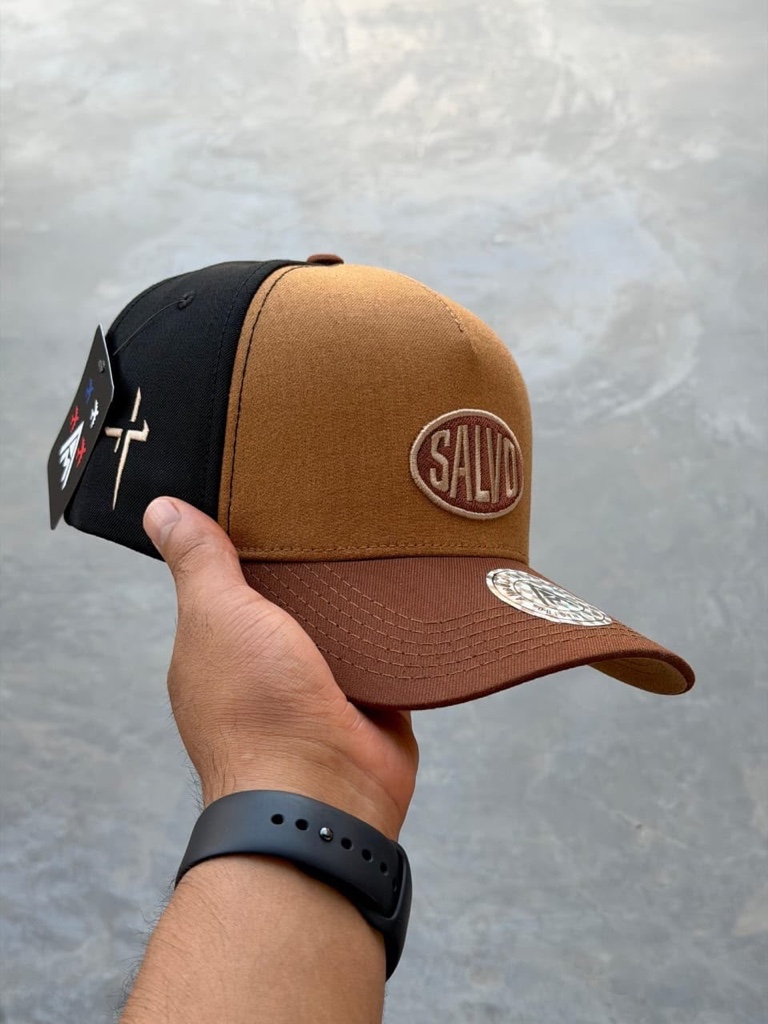 Gorra marrón y café Salvo
