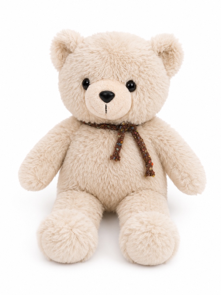 Oso de peluche beige Mediano