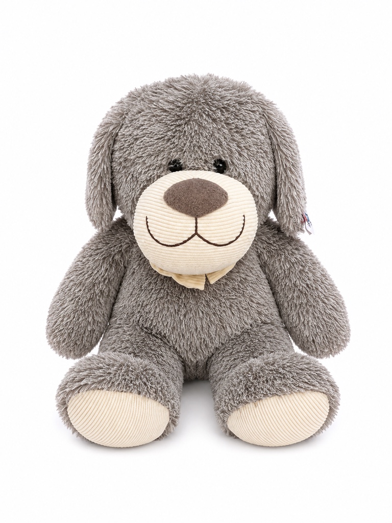 Peluche perro gris
