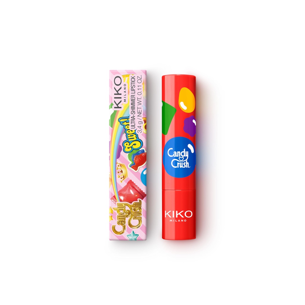 Ultra shimmer lipstick Kiko milano x Candy crush