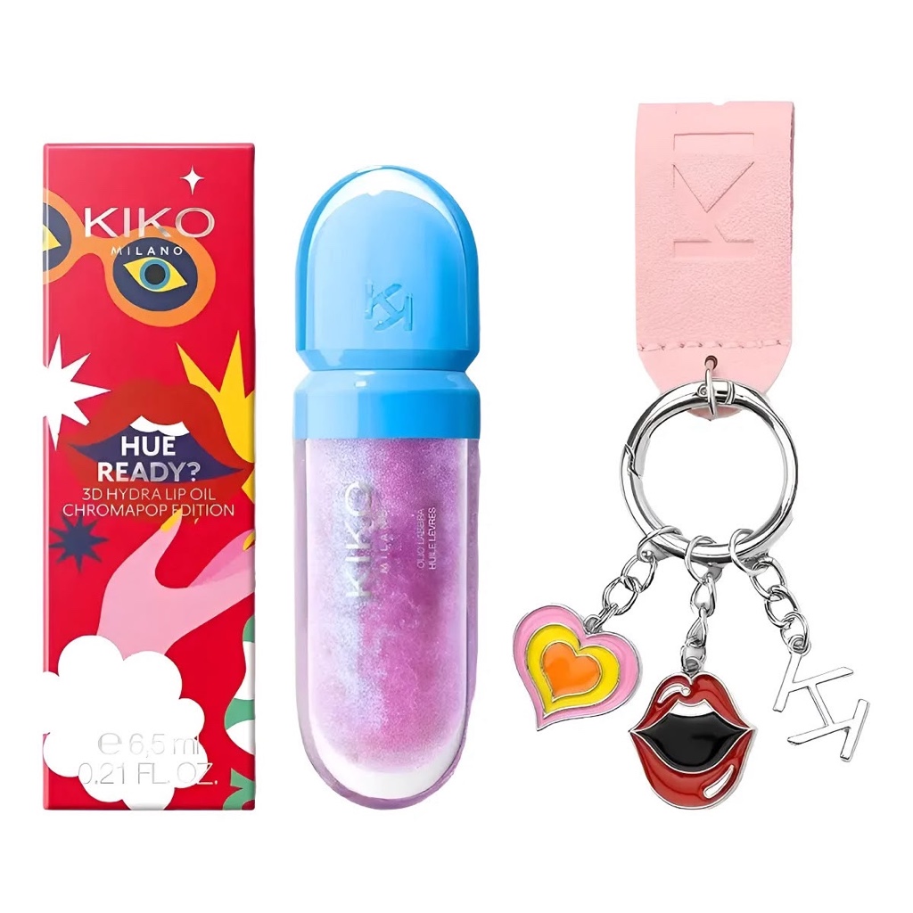 Hue ready 3d Hydra lip oil Kiko milano chromapop edition