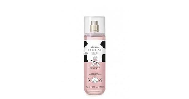 Body splash Cuide-se bem Oboticario Deleite