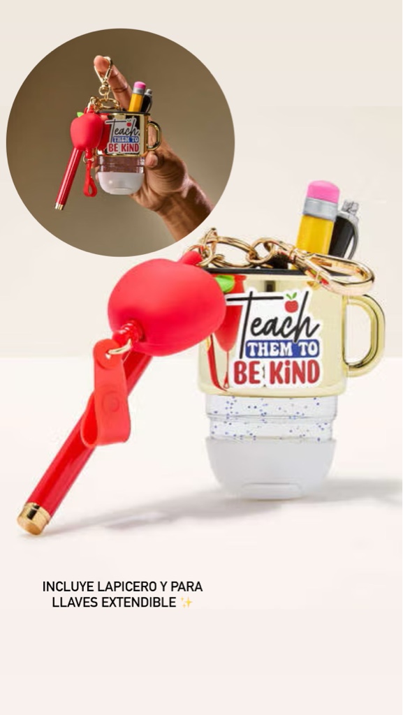 Portal gel y porta llaves Teach taza