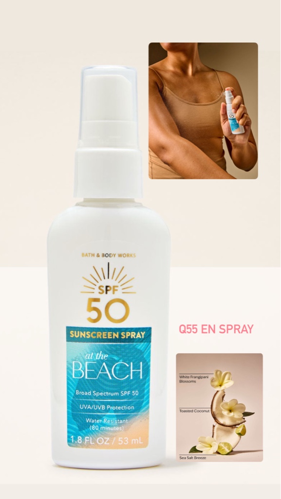 Bath & Body Works Spray Solar SPF 50