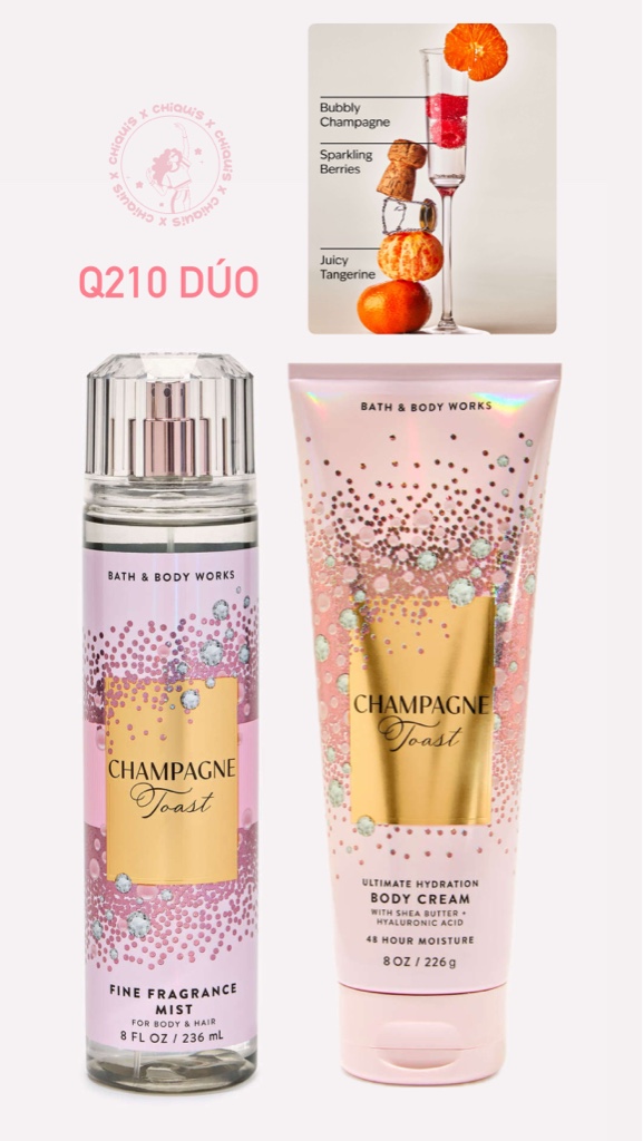 Bath & Body Works Champagne Toast duo