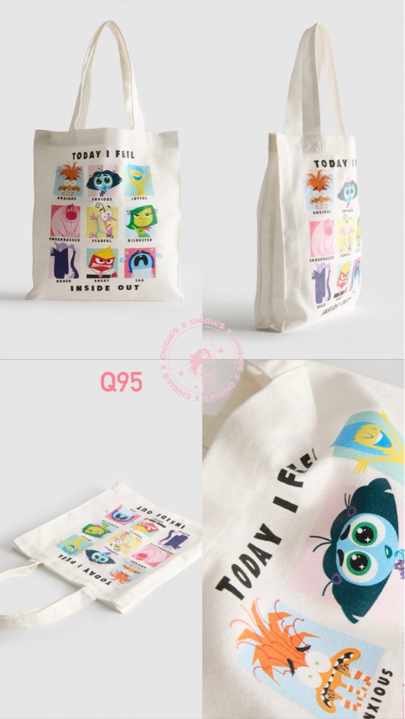 Bolsa tote blanca Inside Out