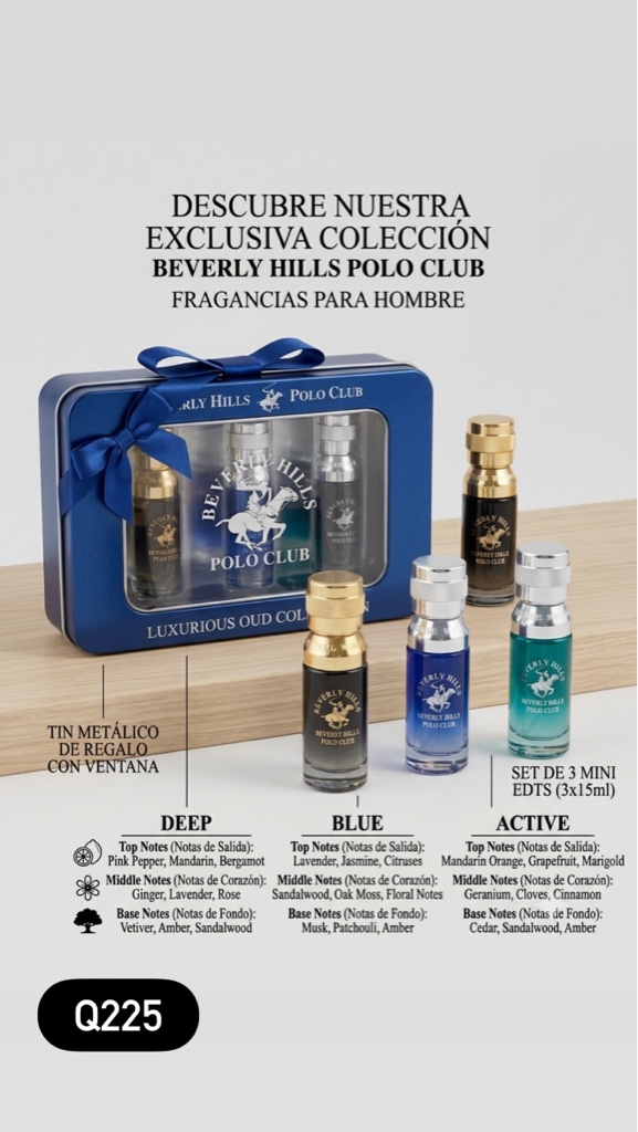 Beverly Hills Polo Club set fragancias hombre