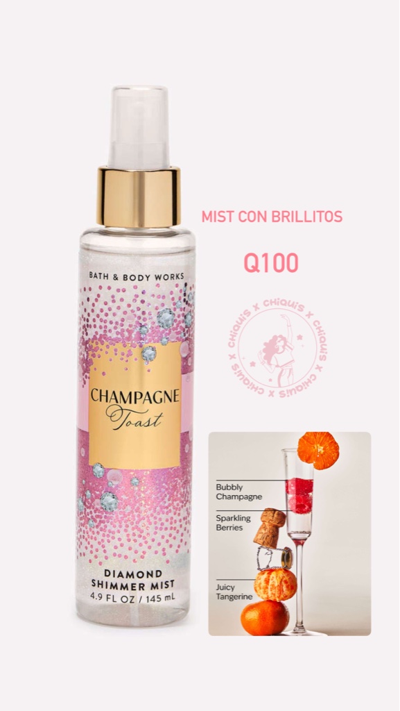 Bath & Body Works Champagne Toast Brillos mist