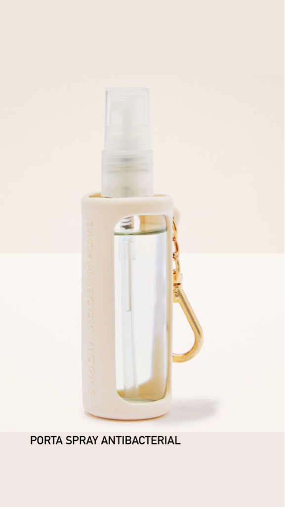 Porta spray antibacterial beige