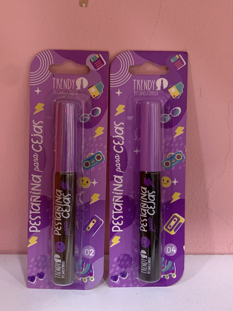 pestañina para cejas trendy café- negro