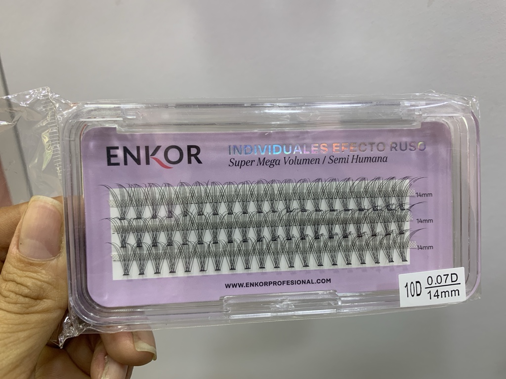 ENKOR pestañas efecto ruso 14mm