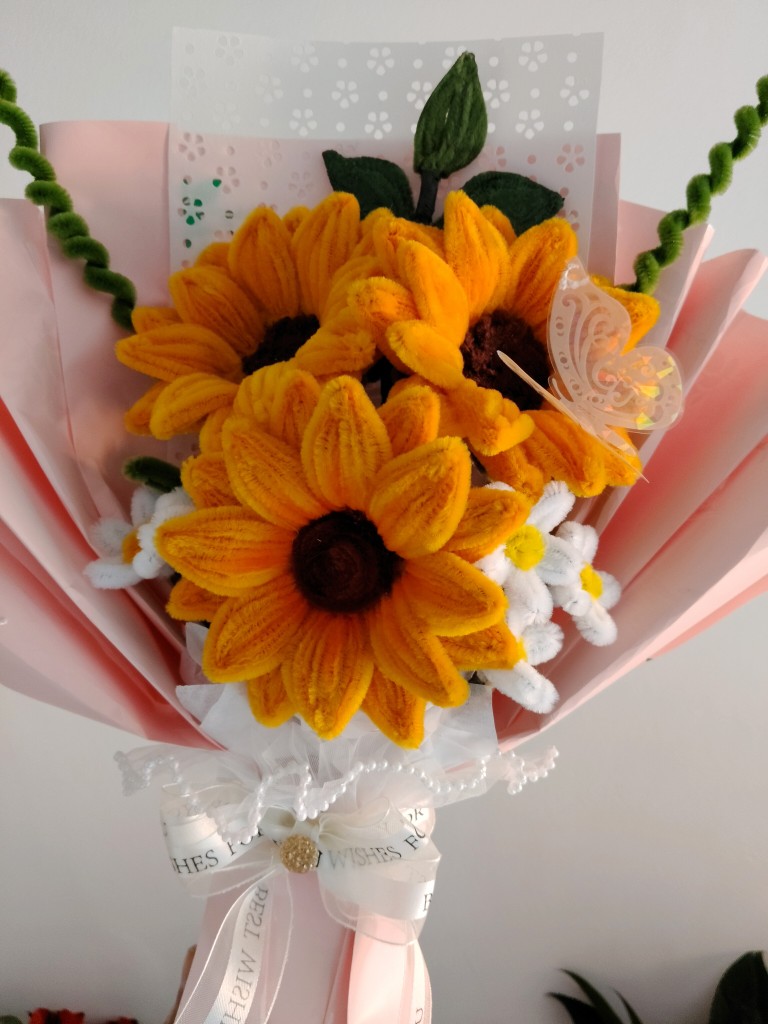 Ramo girasoles rosados
