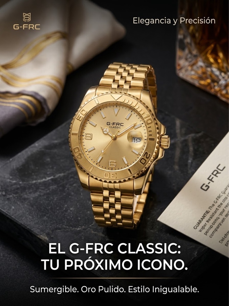 G-Force Classic Oro Pulido Sumergible