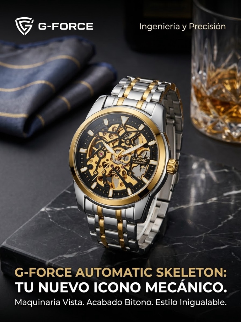 G-Force Automático Oro Plata