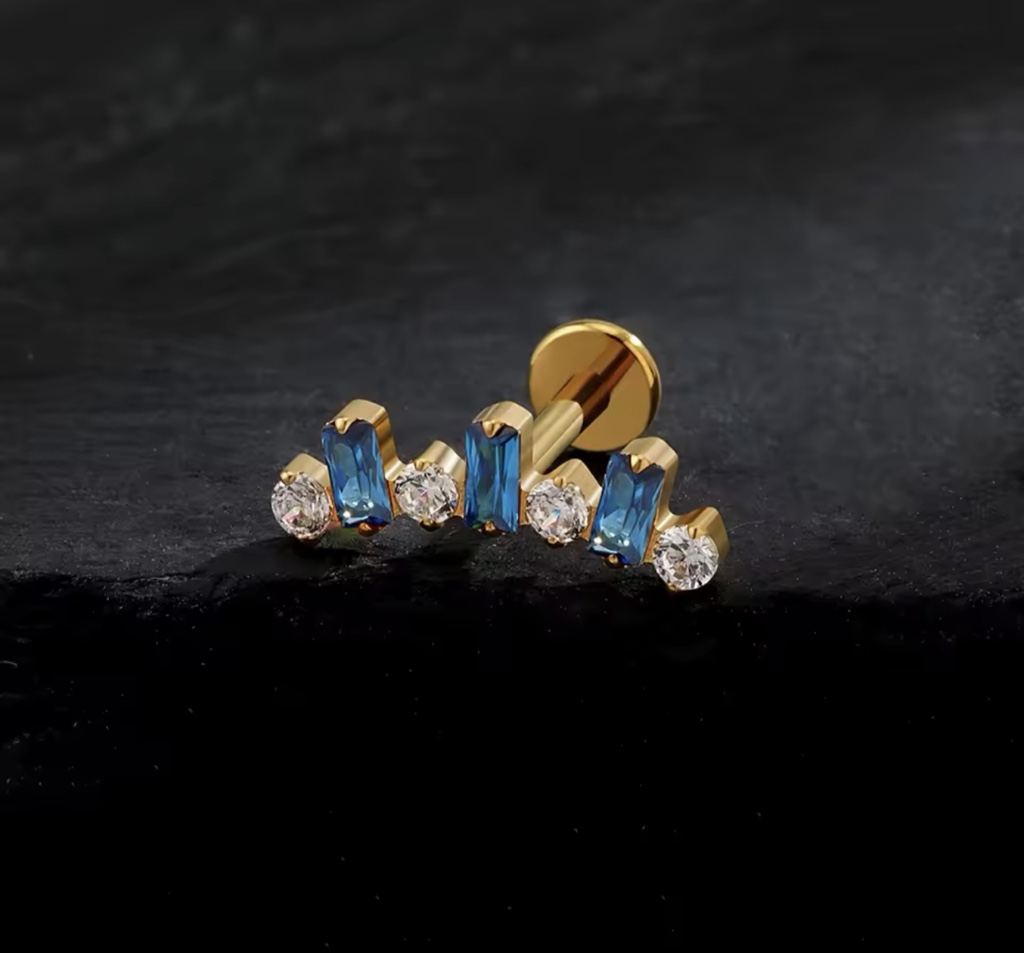 Top baguette blue