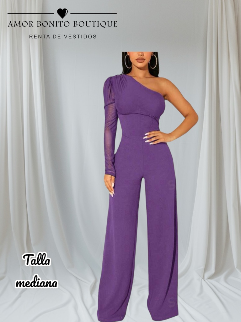Palazzo morado one shoulder
