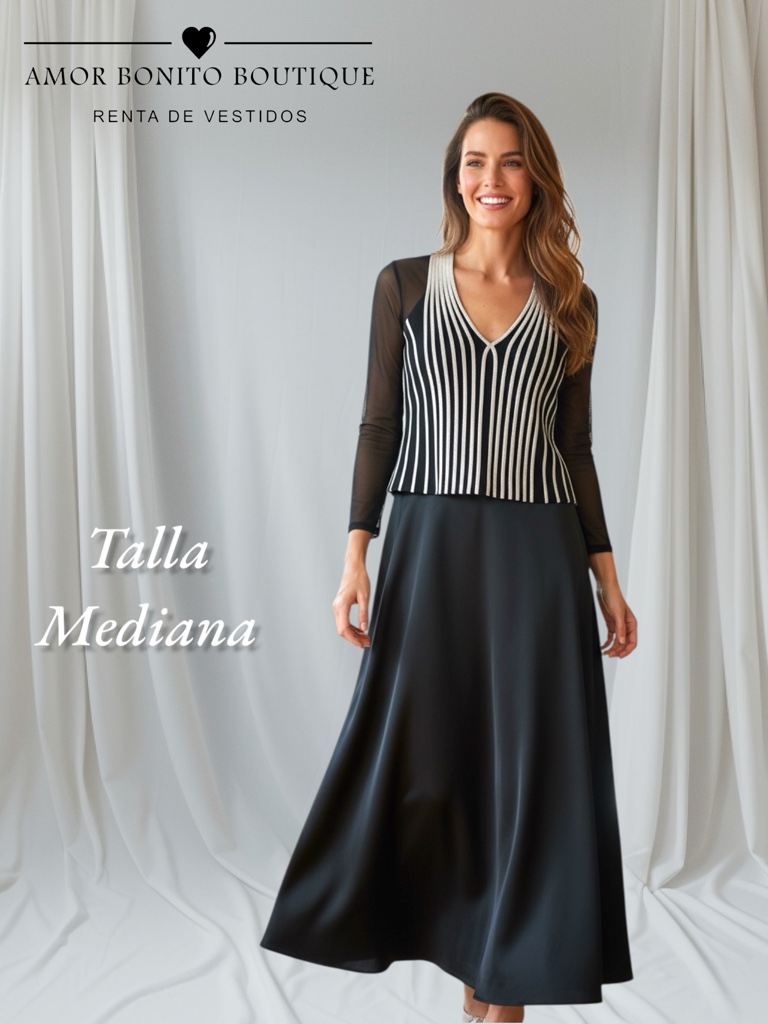 Conjunto falda top a rayas