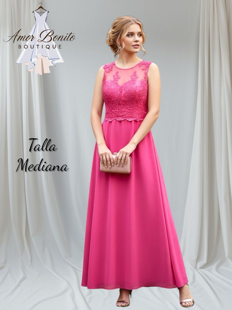 Vestido rosa mexicano