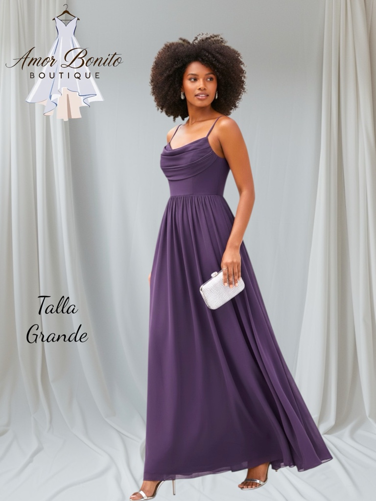Vestido uva gasa