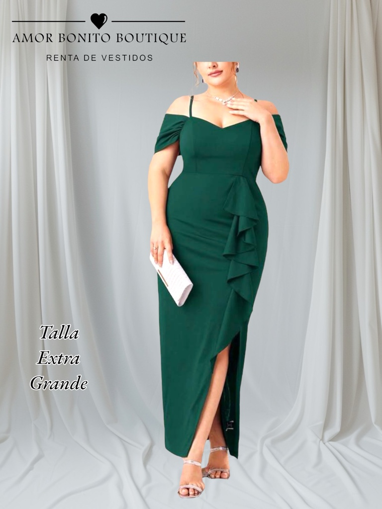 Vestido verde largo
