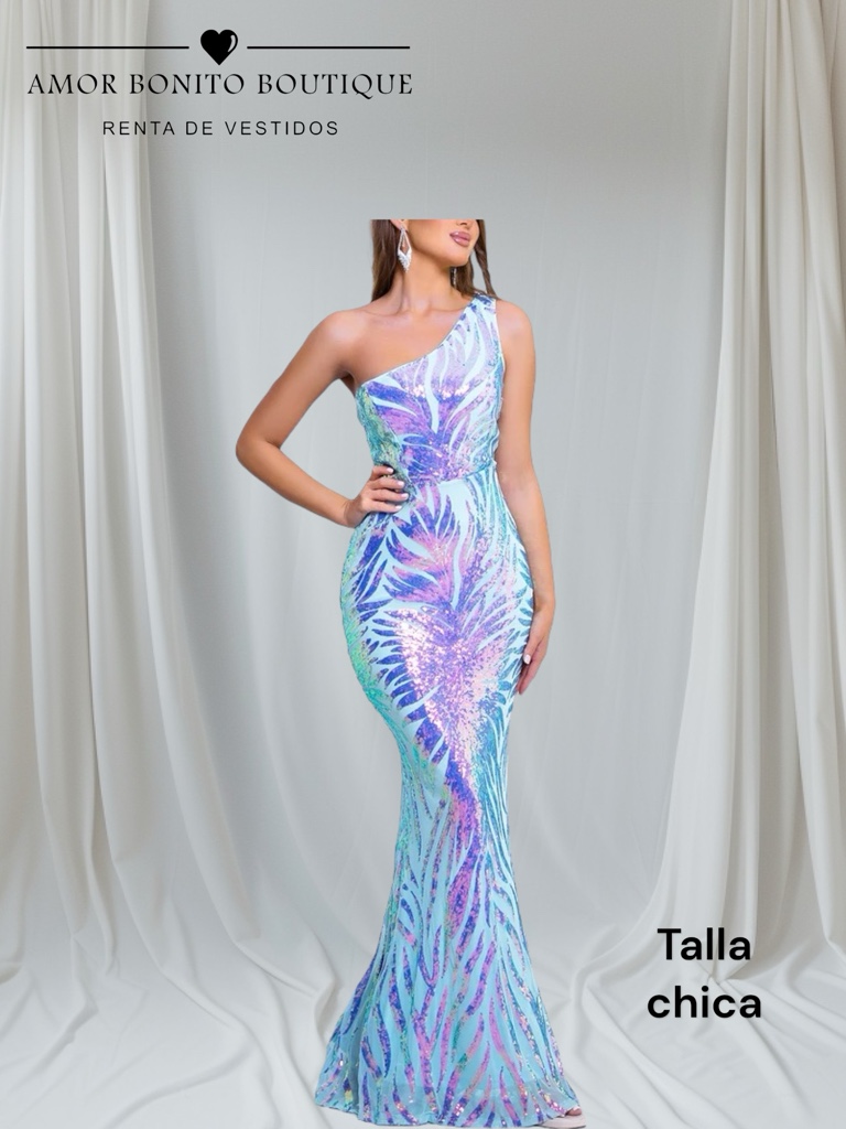 Vestido largo multicolor