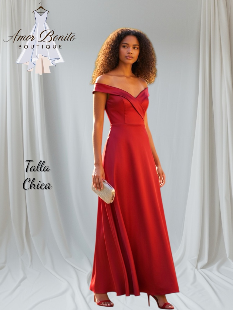 Vestido rojo gala