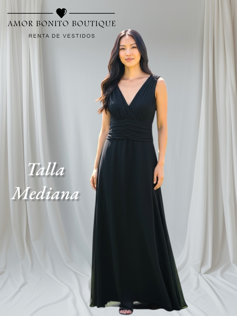 Vestido negro cóctel fiesta