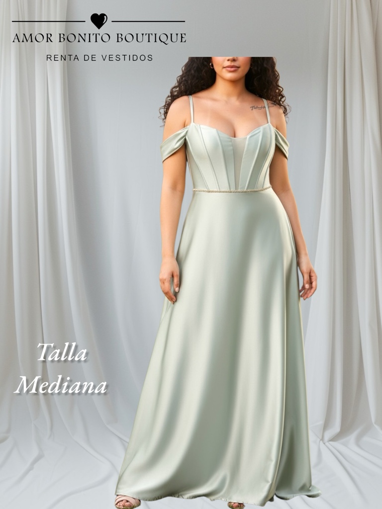 Vestido verde menta